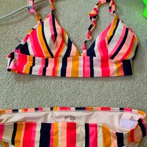 Swim bundle Set. 2 full suits. 1 top blue